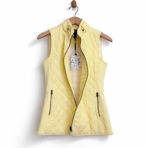 41 Hawthorn | NWT Yellow Quilted Vest Zip Front Sleeveless Lightweight Jacket XS